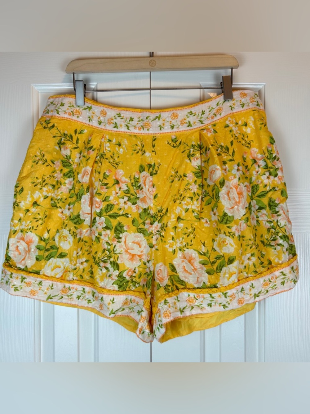 Anthropologie Rahi Floral Cotton Shorts Bohemian